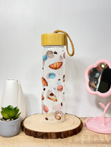 Cafe Themed Glass Bottle