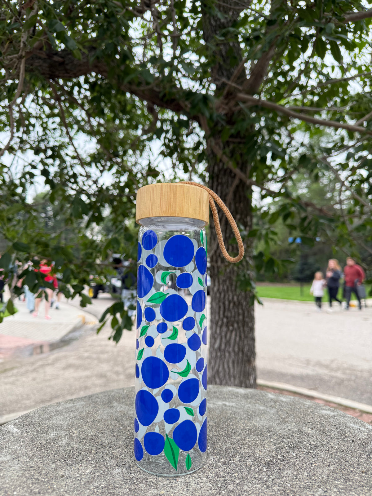 Blueberry Glass Bottle