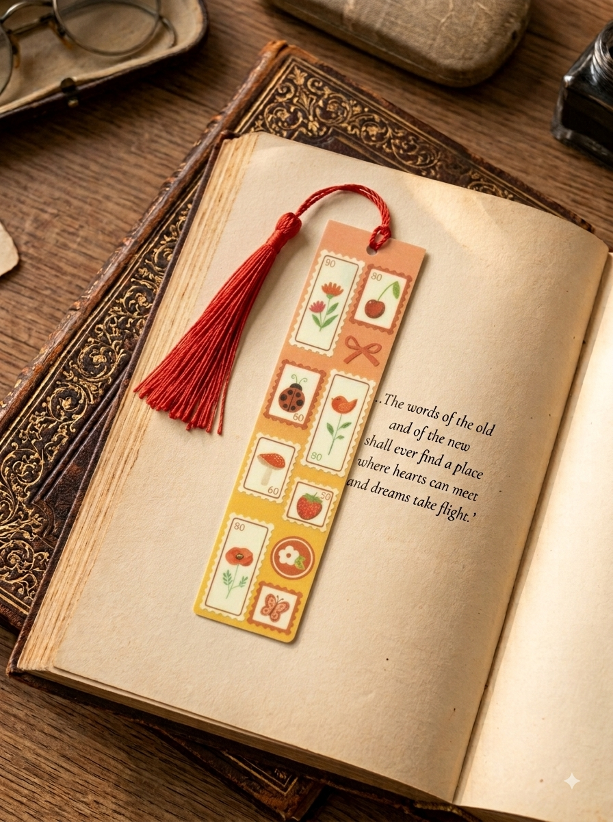 Red Vintage | Bookmark