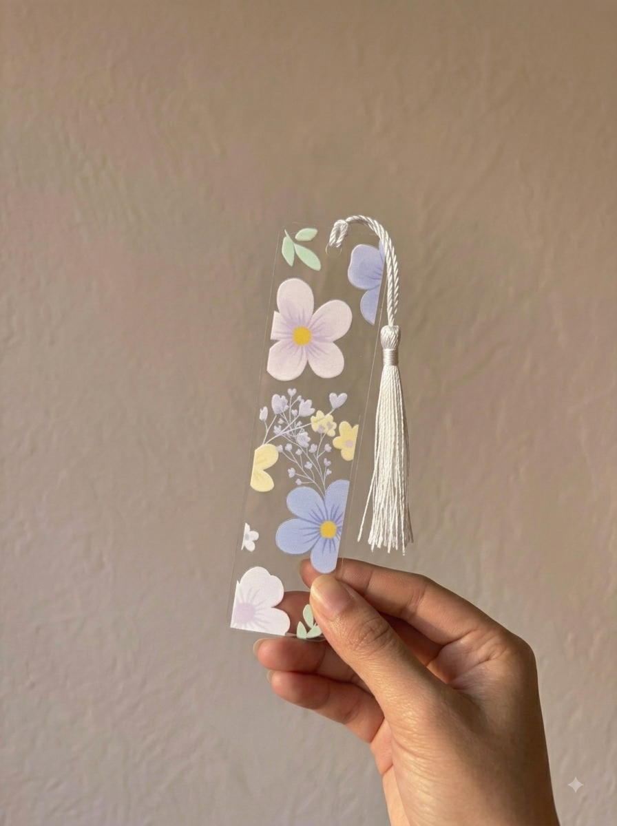 Purple Floral | Bookmark