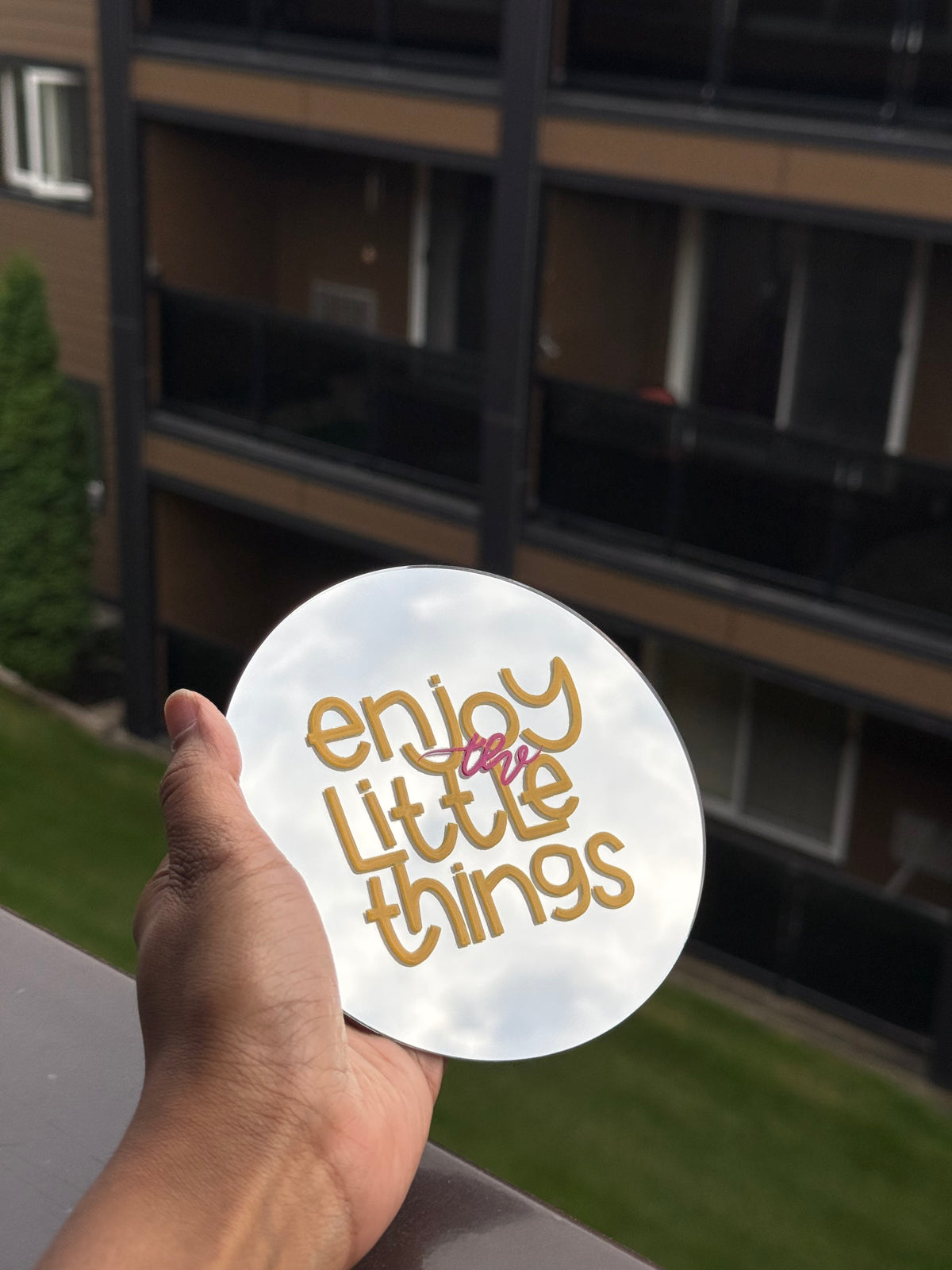 Enjoy The Little Things | Affirmation Mirror