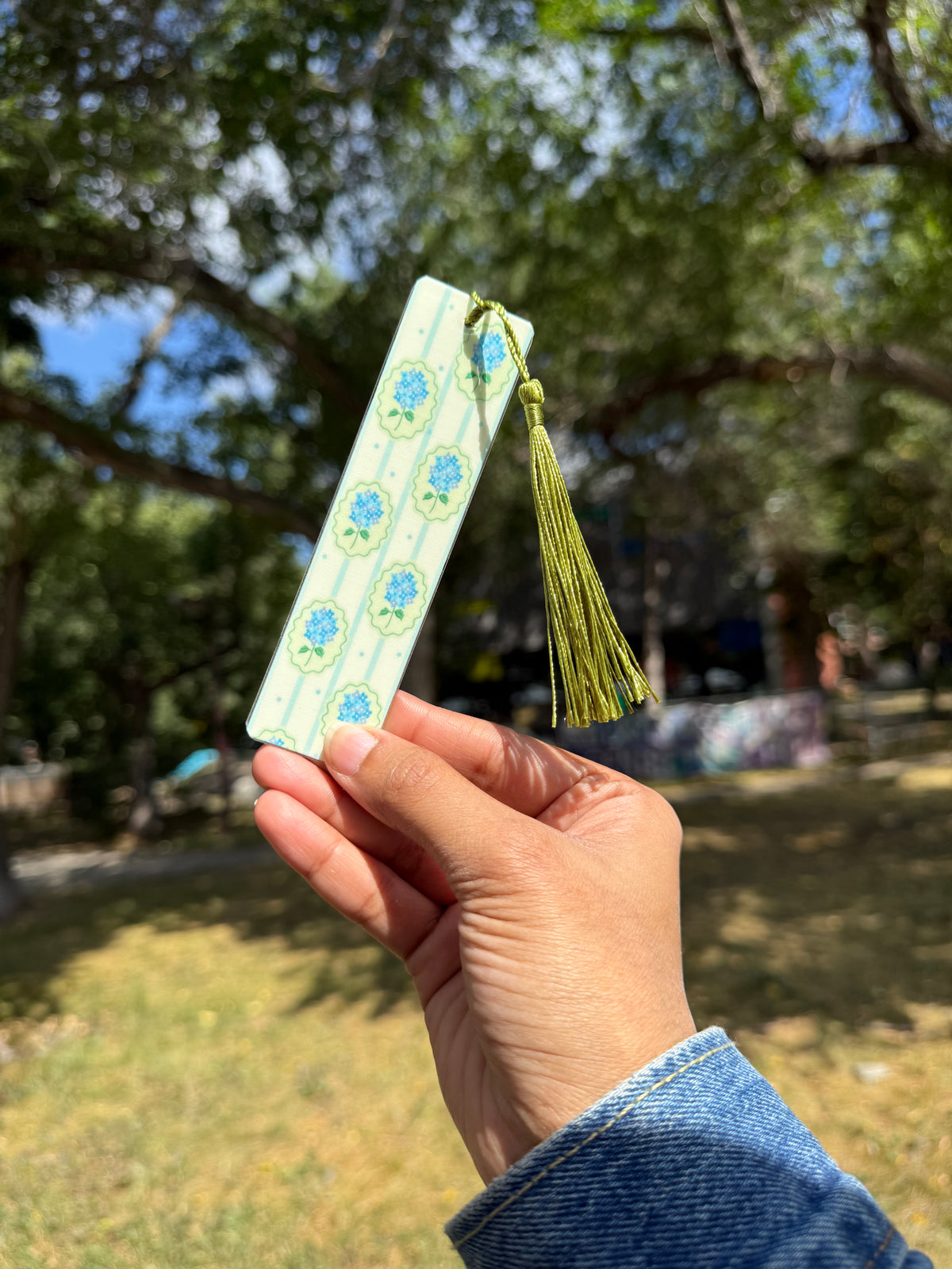 Blue Floral | Bookmark