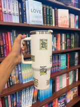 Matcha Magic Tumbler | 40oz Insulated Stainless Steel Tumbler with Carry Handle & Reusable Straw