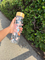 Cafe Themed Glass Bottle